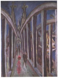 Puente sobre el Rin en Colonia de Ernst Ludwig Kirchner